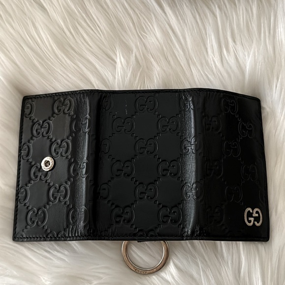 GUCCI Guccissima Key Holder Key Case 6 Hooks Leather Black - Picture 17 of 17